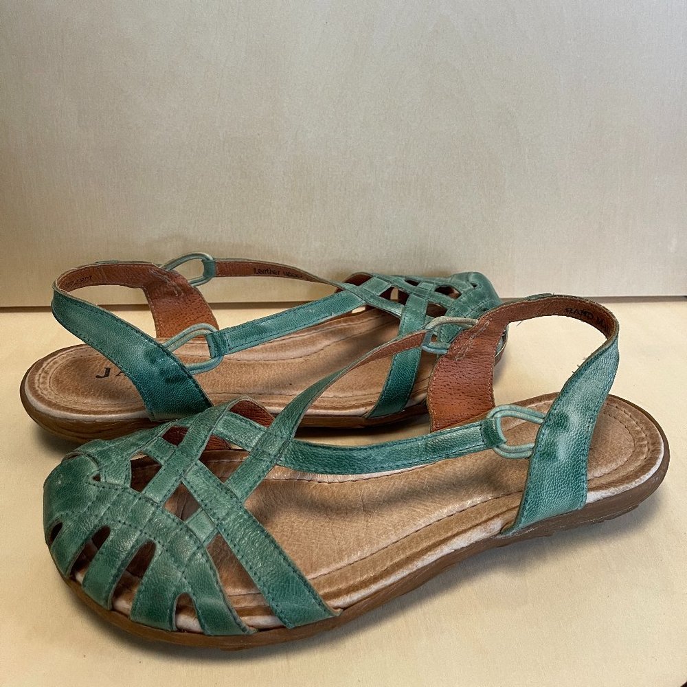 Jafa Sandals - Blue / Aqua - Size 38 (7.5)